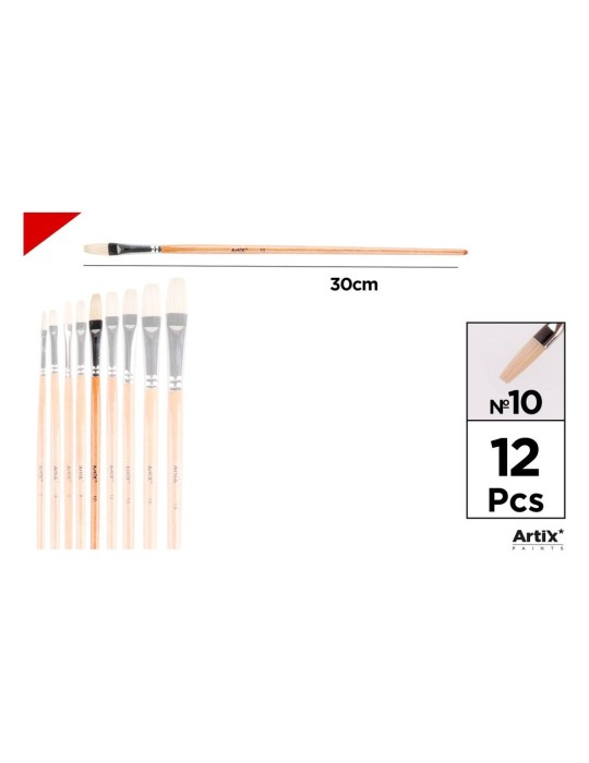 Pincel plano de cerda natural - Artix, Nº 10