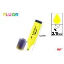 Subrayador Amarillo Fluorescente Cabeza Plana 2/5mm