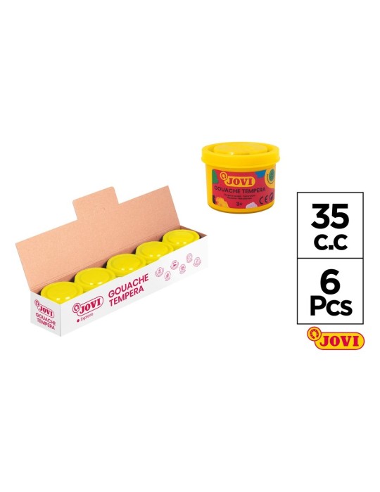 Témpera gouache en bote de 35 ml - JOVI, Amarillo