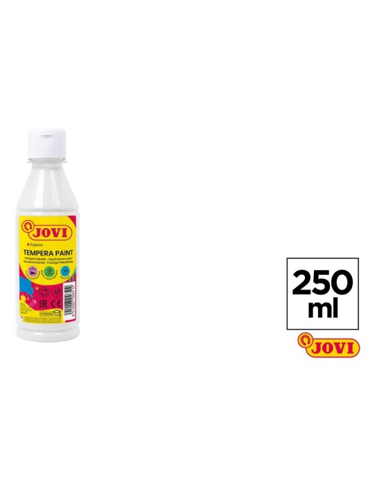 Témpera líquida en bote de 250 ml - JOVI, Blanco