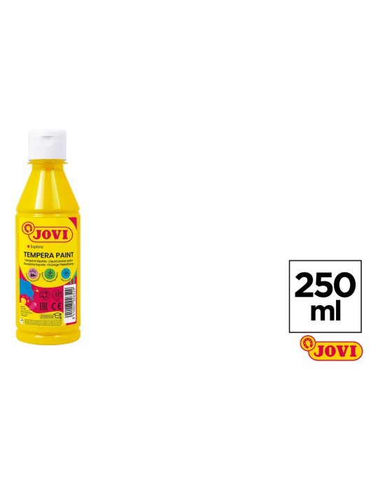 Témpera líquida en bote de 250 ml - JOVI, Amarillo claro