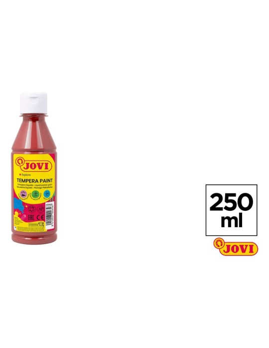 Témpera líquida en bote de 250 ml - JOVI, Marrón