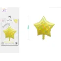 Globos Mylar Láser de Estrella Color Dorado 45cm 1 Pieza - PartyGO