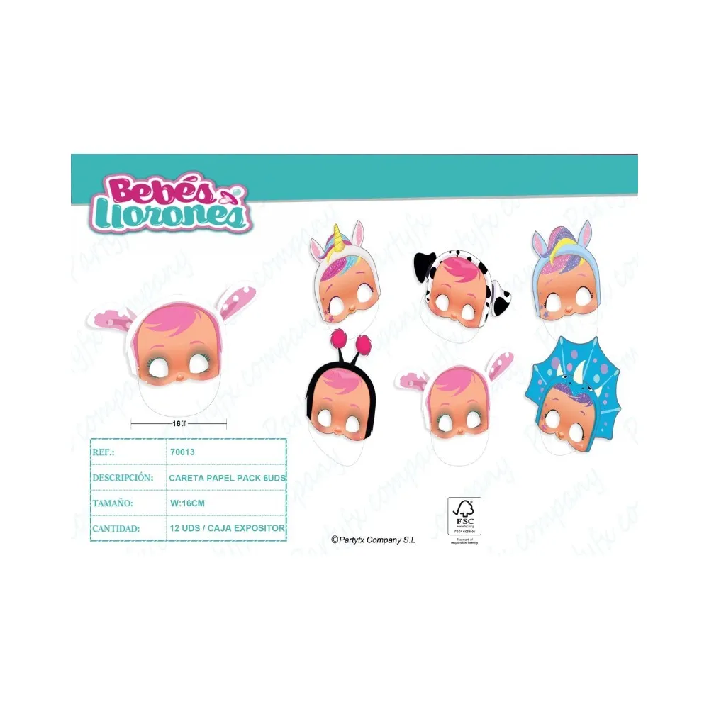 6 Caretas Bebés Llorones