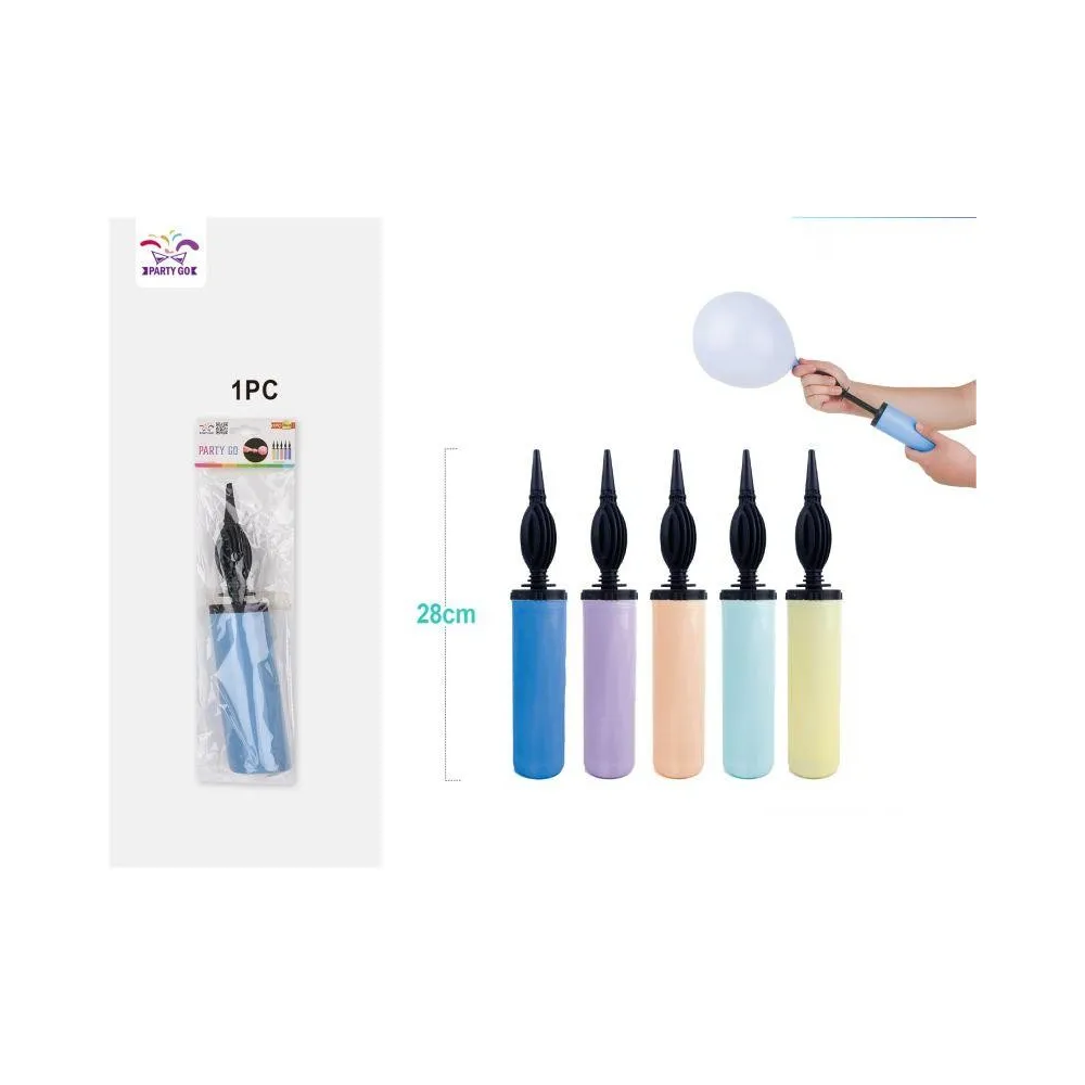 Inflador de Globos Grande en Color Macarons 28cm - PartyGO