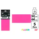 Papel Seda Rosa Fluorescente 50x66 5 Uds MP Creatividad dulce y encantadora