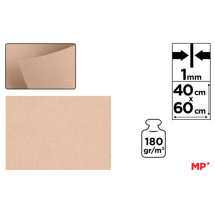 Lámina de Fieltro 40 × 60 cm 1 mm 180 g/m², 62 carne