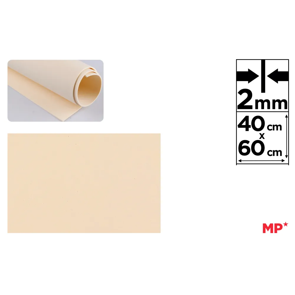 LAMINA GOMA EVA 2MM 40X60 BLANCO