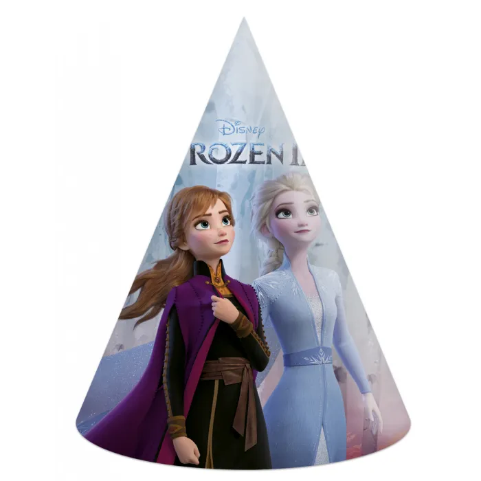 Paquete de 6 Gorros de Frozen II: Diversión y Magia para tus Fiestas