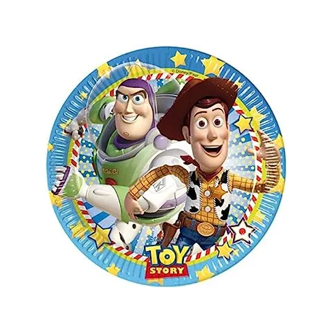 Platos de Papel 23 cm Toy Story Star Power 8uds