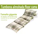 Cojín Tumbona Almohada Floor Cama 55✖️220cm Enrejado Happy Life Confort y Elegancia en tu Hogar