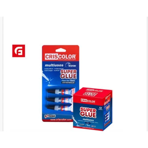 Super Glue Multiusos 3 x 1g - Criscolor