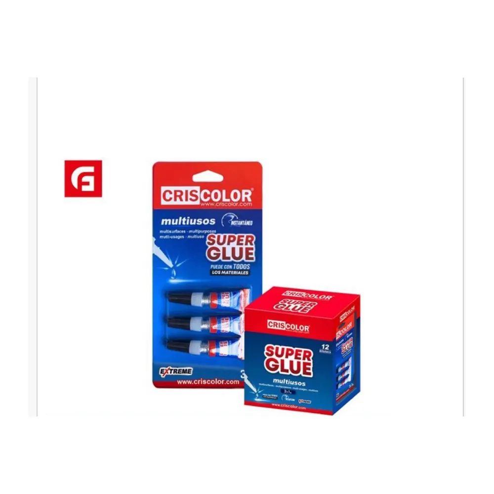 Super Glue Multiusos 3 x 1g Criscolor