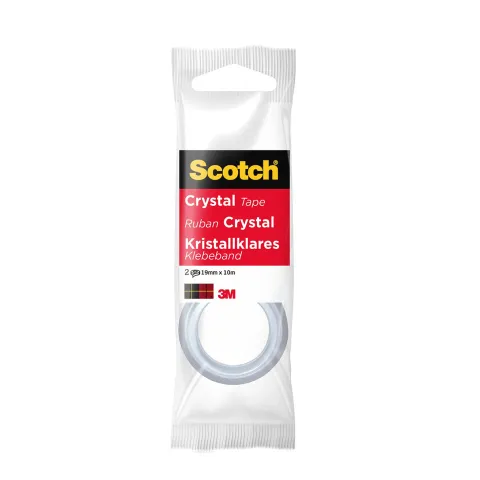 Crystal Cinta Supertrans 19mmx10m 2 Rollos - Scotch