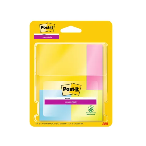 Super Sticky Notas y Mininotas 45 hojas - Post-it