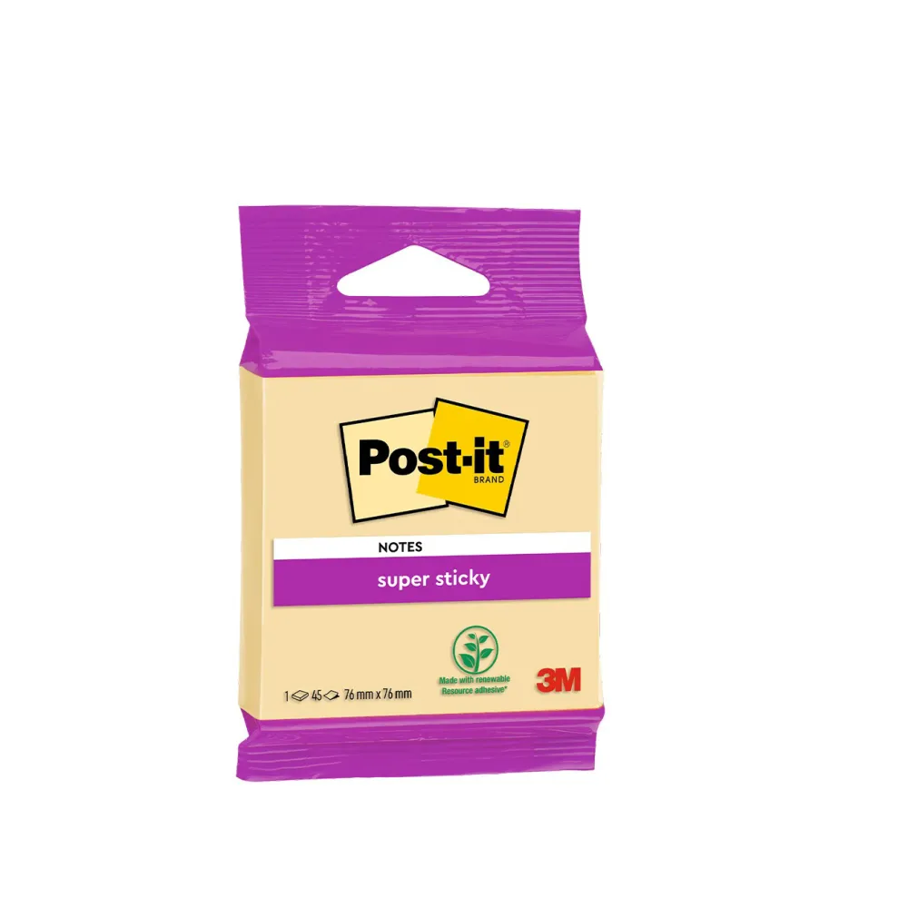 Notas Verdes 76mm x 76mm 45Hojas/Bloc Post it