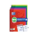 Pack de Cuadernos con Tapa Plástica F 80 Hojas 4x4 Colores Vivos