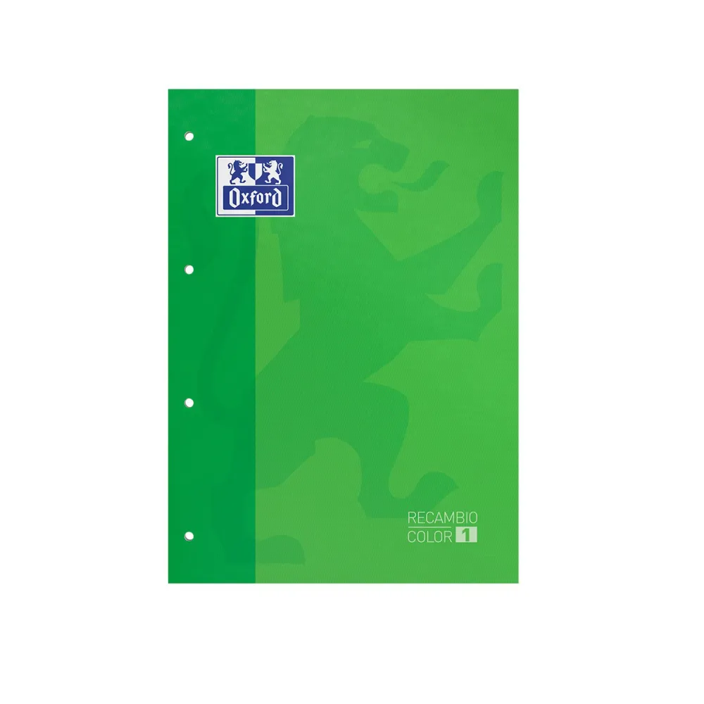 Recambio de Cuaderno Color Verde con Tapa Blanda A4+ 80 Hojas 5x5 -...