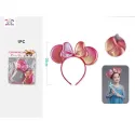 Diademas para Niña con Diseño de Mariposa de Tela Rosa (1PC) - PartyGO