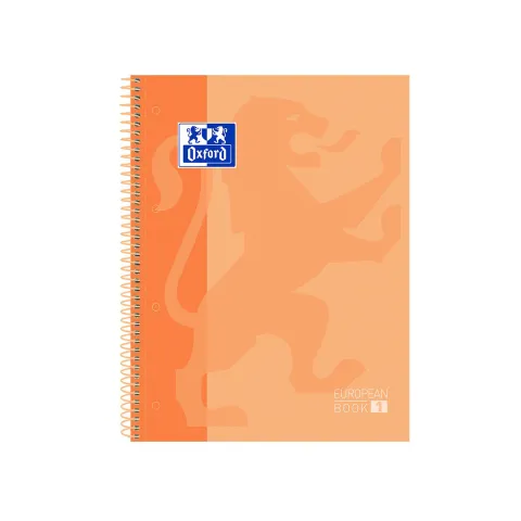 Europeanbook School Classic TE A4+ 80 Hojas 5x5 Naranja - Oxford