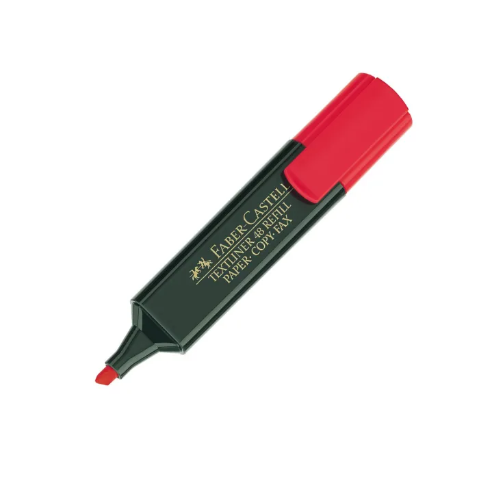 Marcador fluorescente de 5 mm - Faber-Castell, Rojo