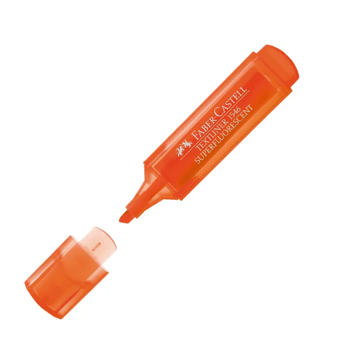 Marcador fluo textliner 46 5 mm - Faber-Castell, Naranja