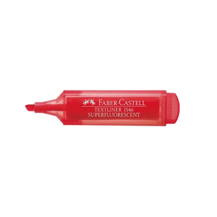 Marcador fluo textliner 46 5 mm - Faber-Castell, Rojo