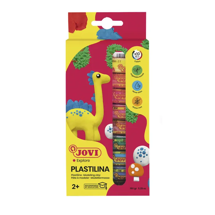 Plastilina Estuche 10 Barras 15g Colores Surtidos - Jovi