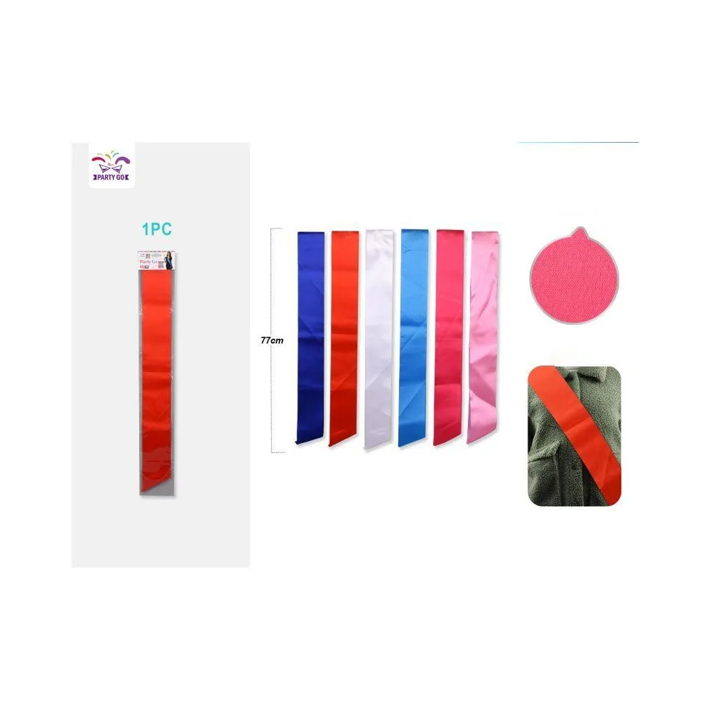 Banda para Fiesta de Color Mezclado 77cm 6pc - ¡Diversión y Colorid...