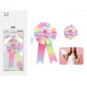 Insignia de 'Birthday girl' 15cm rosa - PartyGO