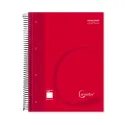 Cuaderno Extradura A4 120H Cuadrícula 5x5 Rojo - MP