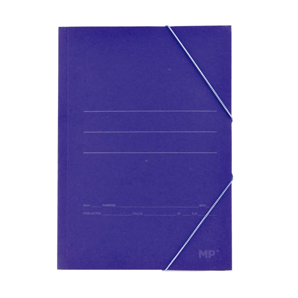 CARPETA AZUL SIN SOLAPA A4 - MP