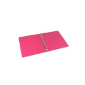 Carpeta PVC Alta Calidad A5 4 Anillas 25mm Magenta - MP