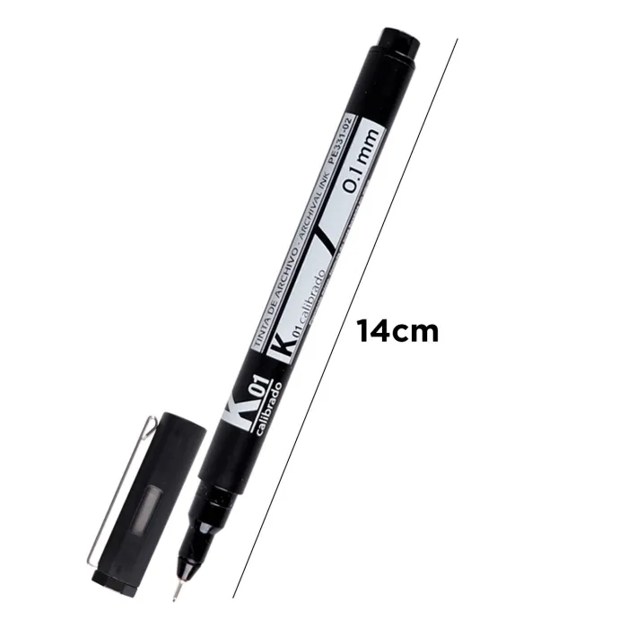 Rotulador calibrado, 0,1 mm