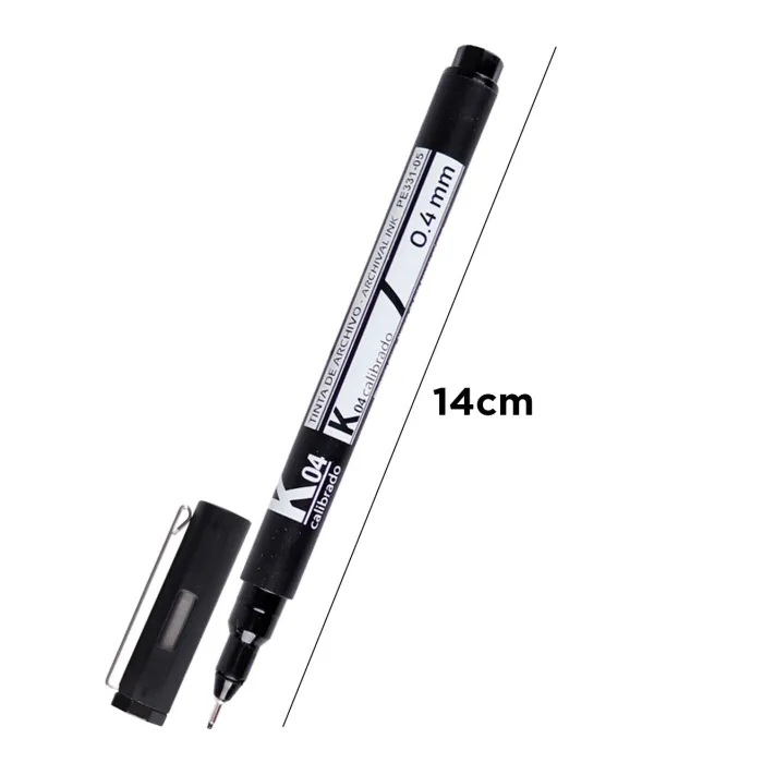 Rotulador calibrado, 0,4 mm
