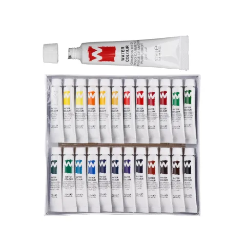 Pintura Acuarela 24 Tubos x 12ml - MP