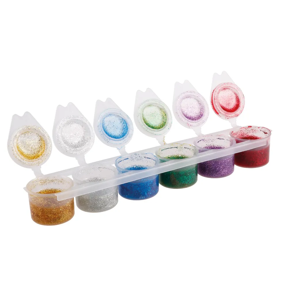 Témpera 6 colores con purpurina 15ml - MP