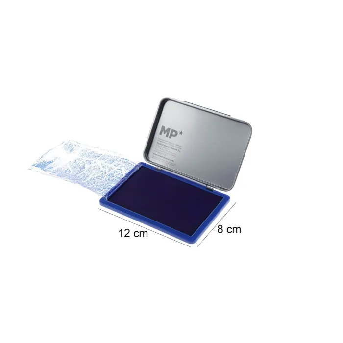 Almohadilla de Tinta 12 × 8 cm, Azul