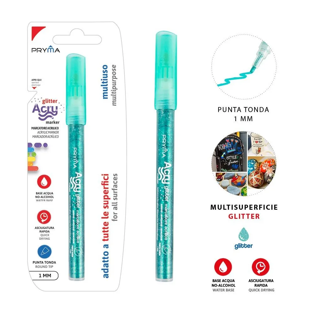 Rotulador Pryma 1mm Fluorescente Verde Esmeralda para Arte Fino