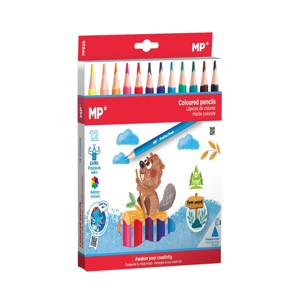 Bolígrafo monstruo de colores con 12 lápices de colores triangulares Estuche  para lápices para niños portalápices organizador de escritorio niño -   España