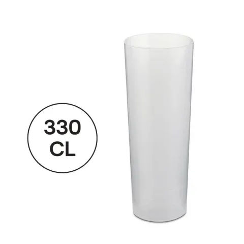 VASO TUBO DESECHABLE 6U 330ML