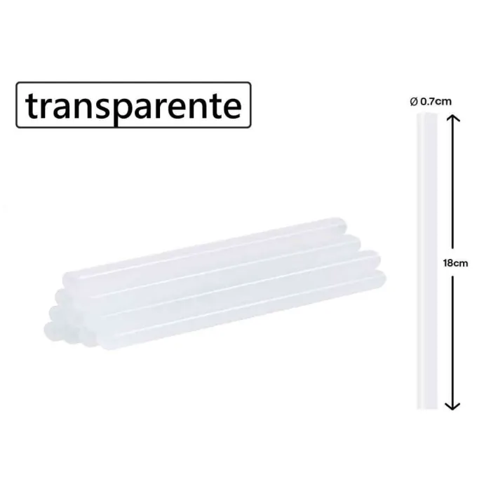 Barras de Silicona Termofusible Transparente: Adhesión Invisible y Efectiva en tus Creaciones.