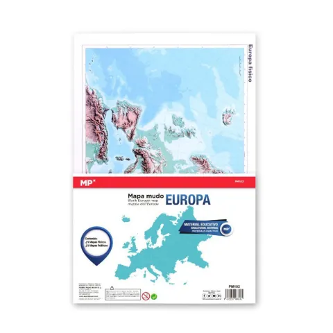 Mapas Mudos de Europa A4 - MP