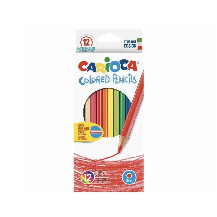 Lápices Hexagonales CARIOCA 3mm  Pack de 12