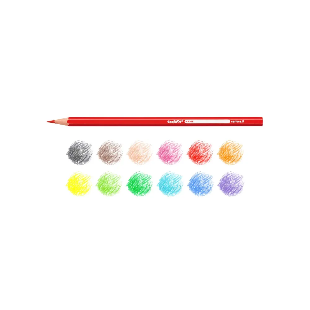 Lápices Hexagonales CARIOCA 3mm  Pack de 12