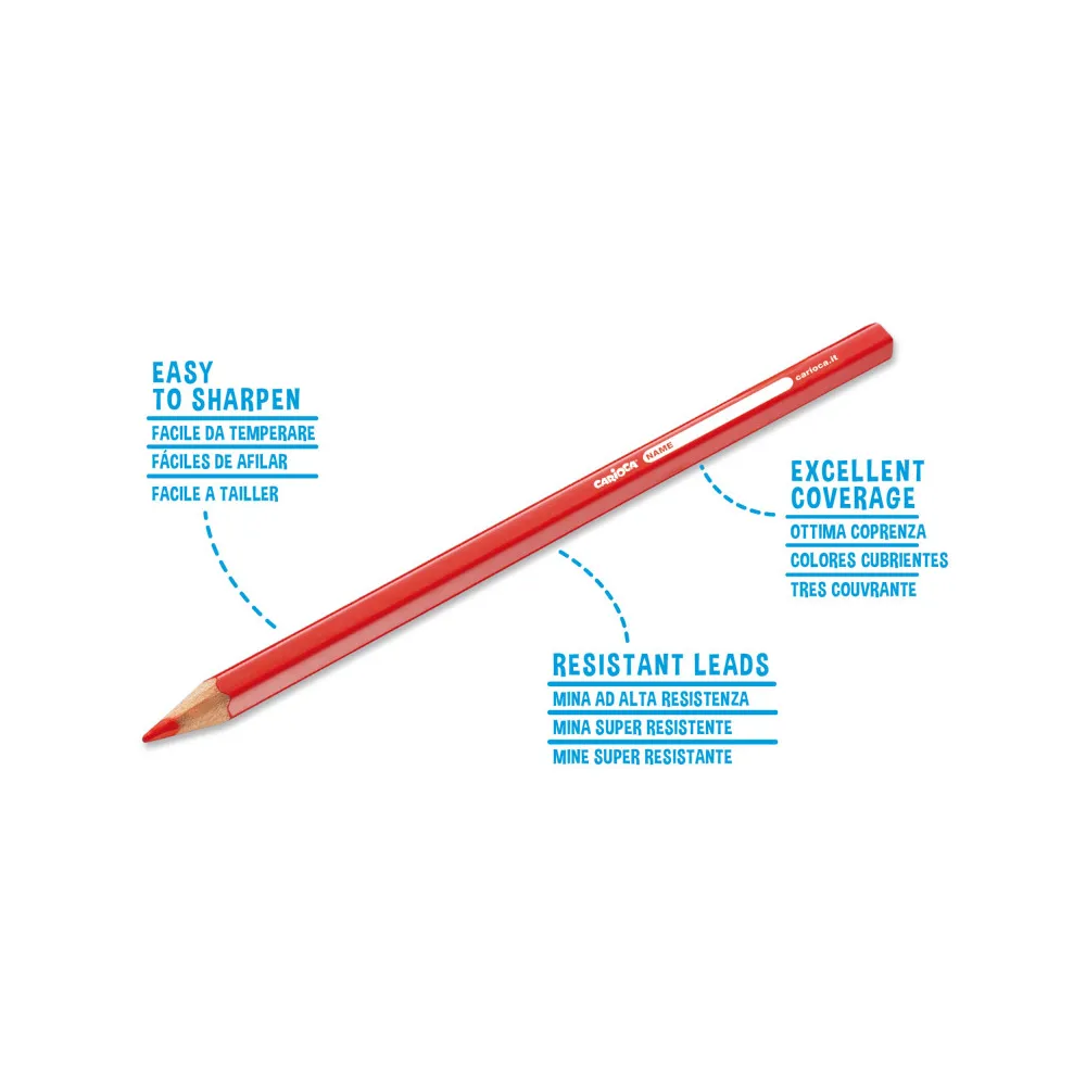 Lápices Hexagonales CARIOCA 3mm  Pack de 12