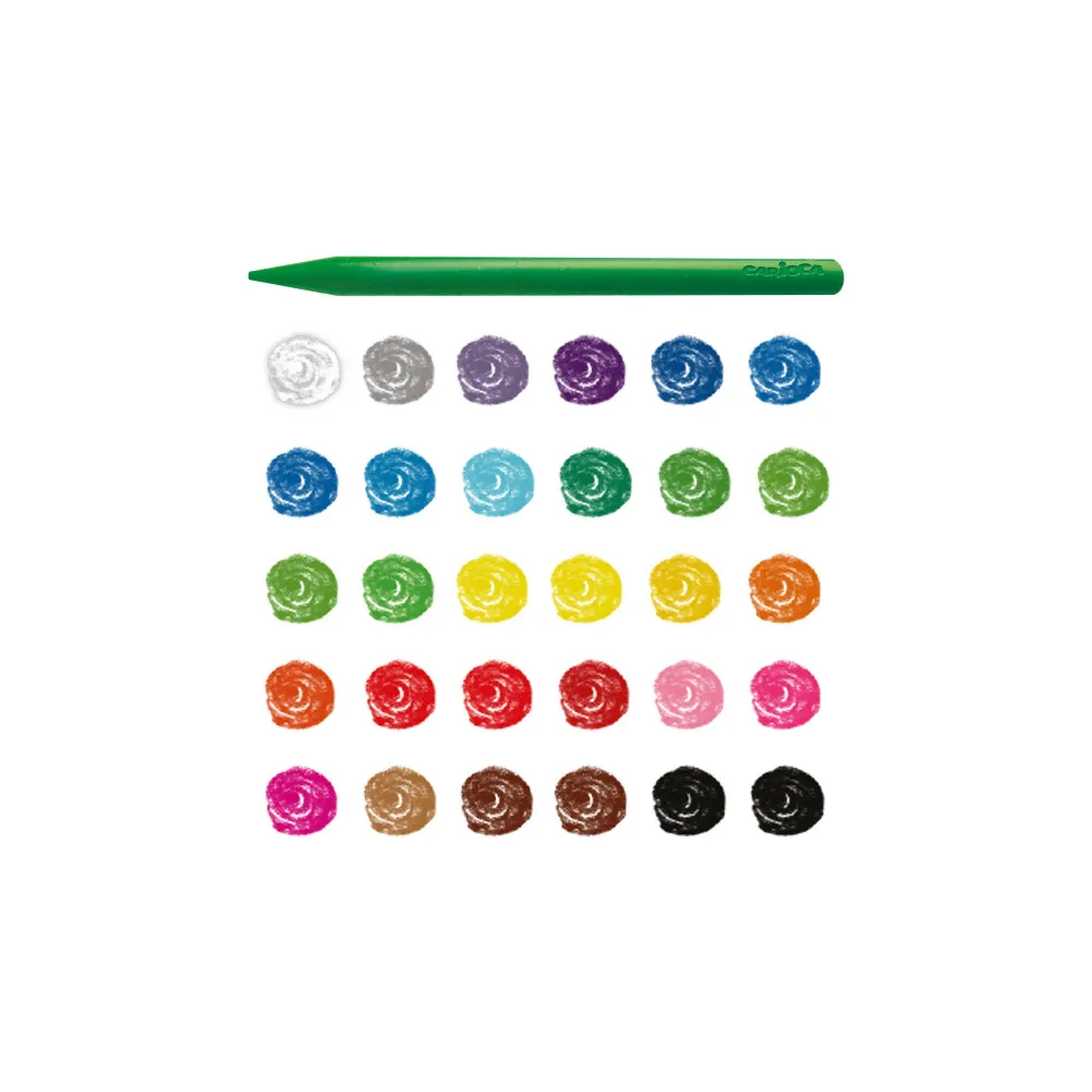 Ceras CARIOCA Plastello Resistentes Pack de 30 Colores