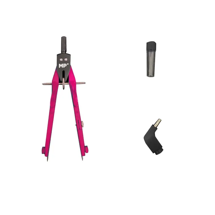 Compás Looper de 17 cm, set de 3 piezas, Rojo