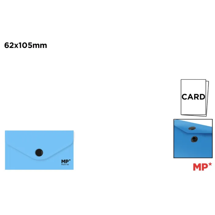 Carpeta Sobre con Cierre de Botón Card 62x105mm - MP