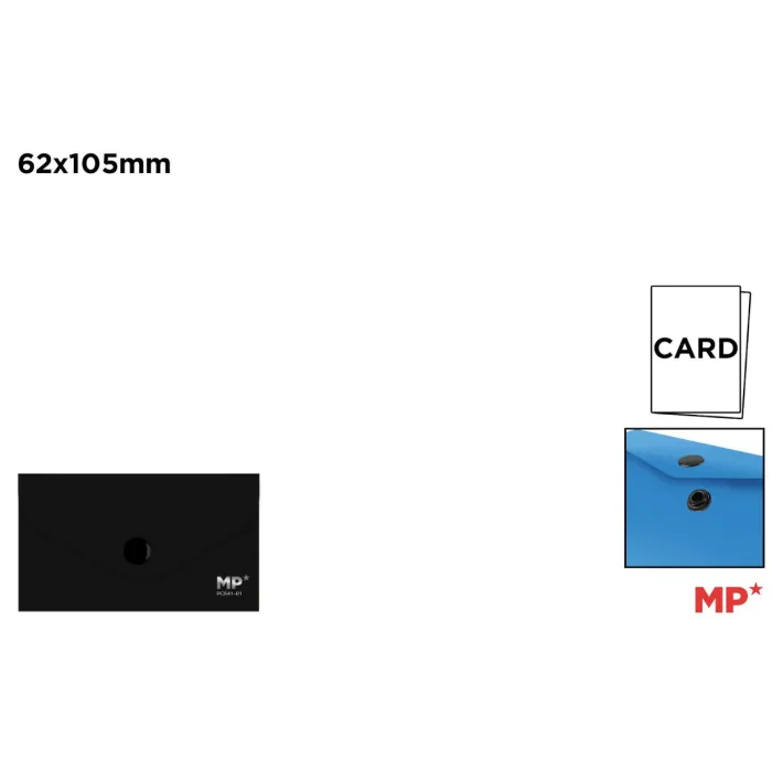 Carpeta Sobre con Cierre de Botón Card 62x105mm - MP